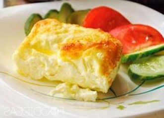 omelet sareng sayuran kanggo diét keto
