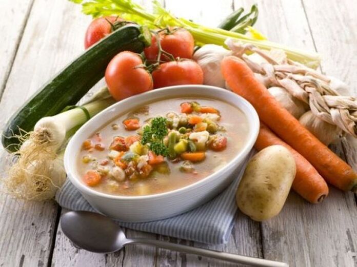sup sayuran kanggo gastritis